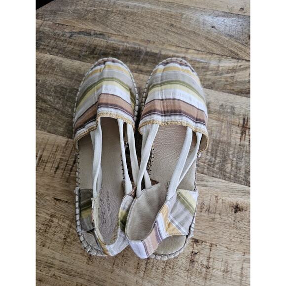 Eric Michael Espadrilles US 9 to 9.5 Striped EU 40 Bohemian Made in Spain - Picture 7 of 9